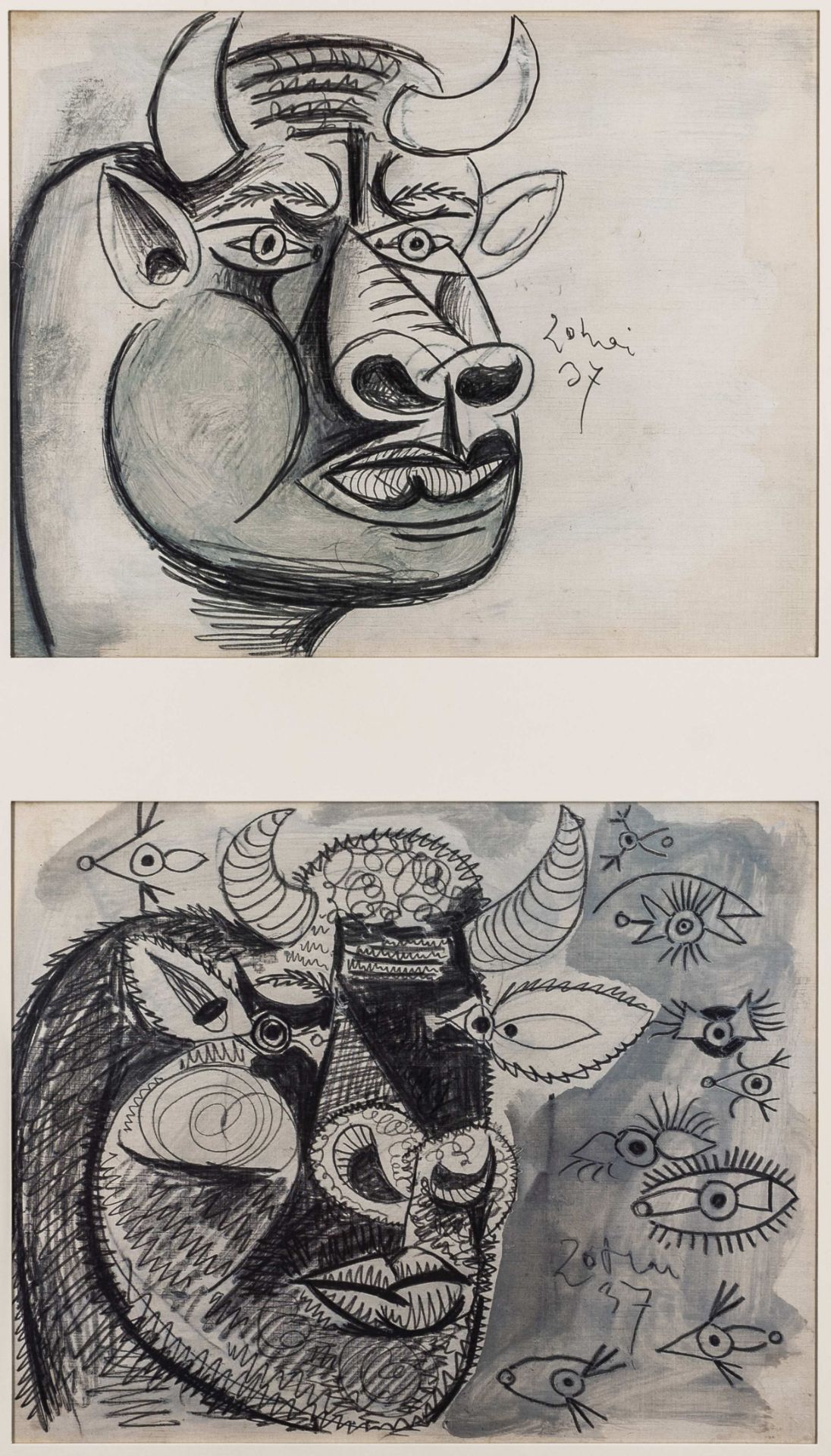 Picasso, Pablo. Guernica. Die Skizzen - Bild 3 aus 6