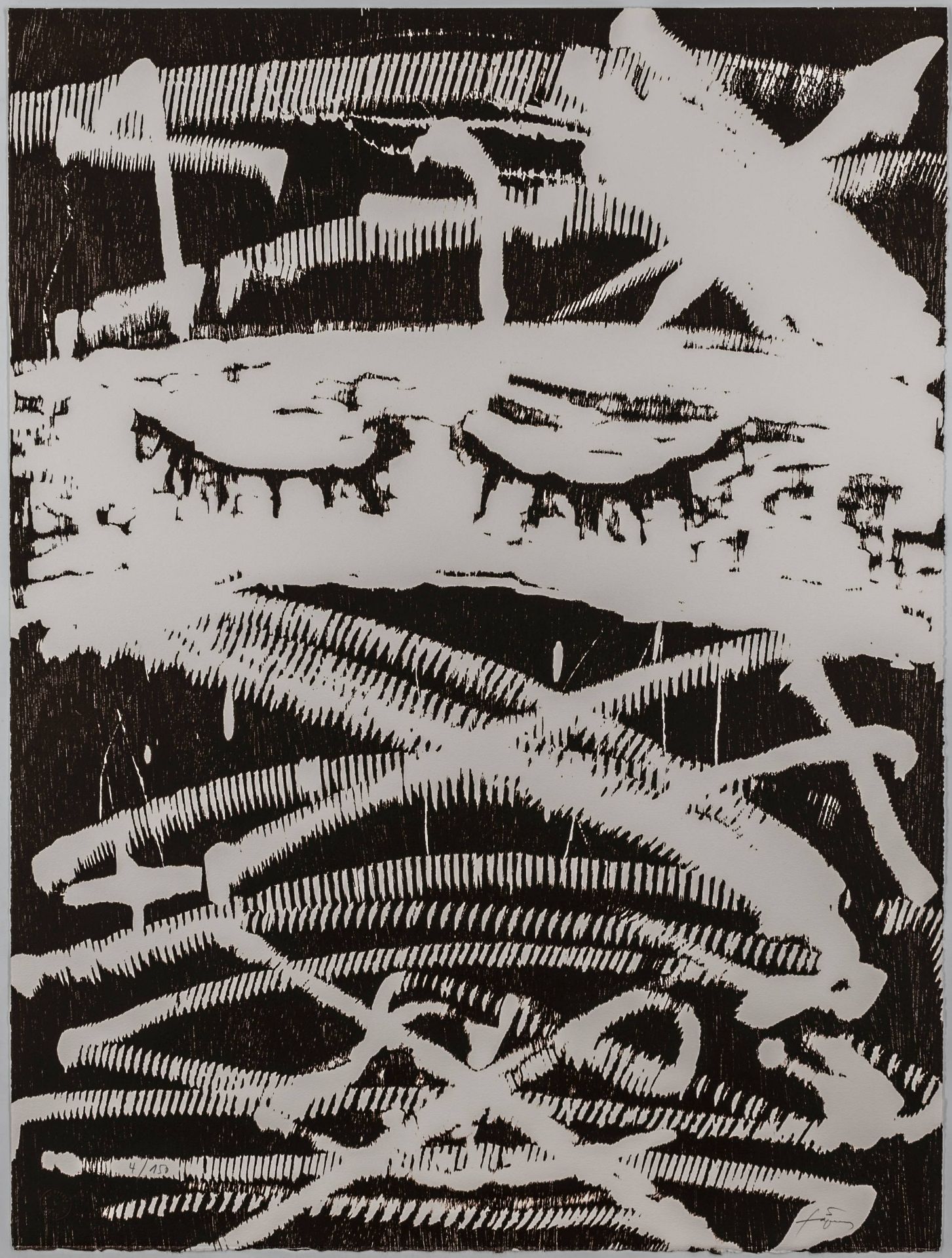 Tapies, Antoni. Ohne Titel. - Image 2 of 2