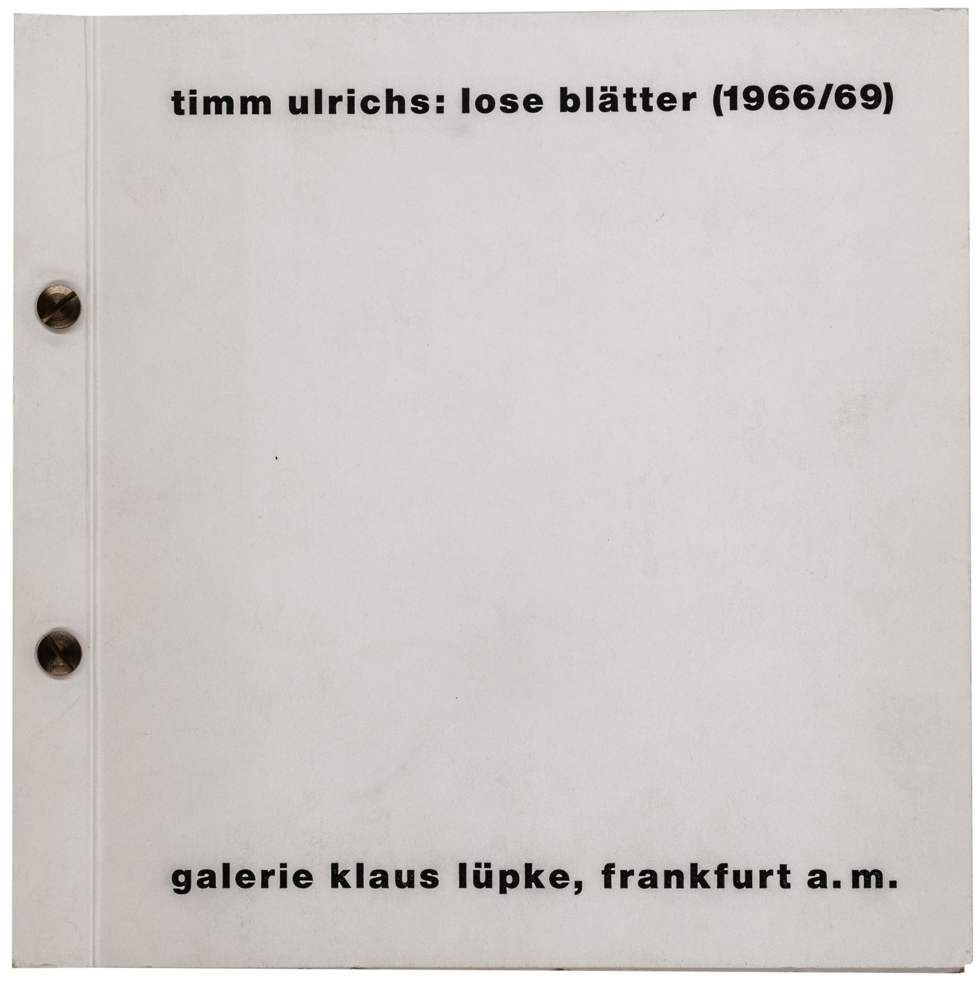 Ulrichs, Timm. Lose Blätter (1966/69). - Image 2 of 5