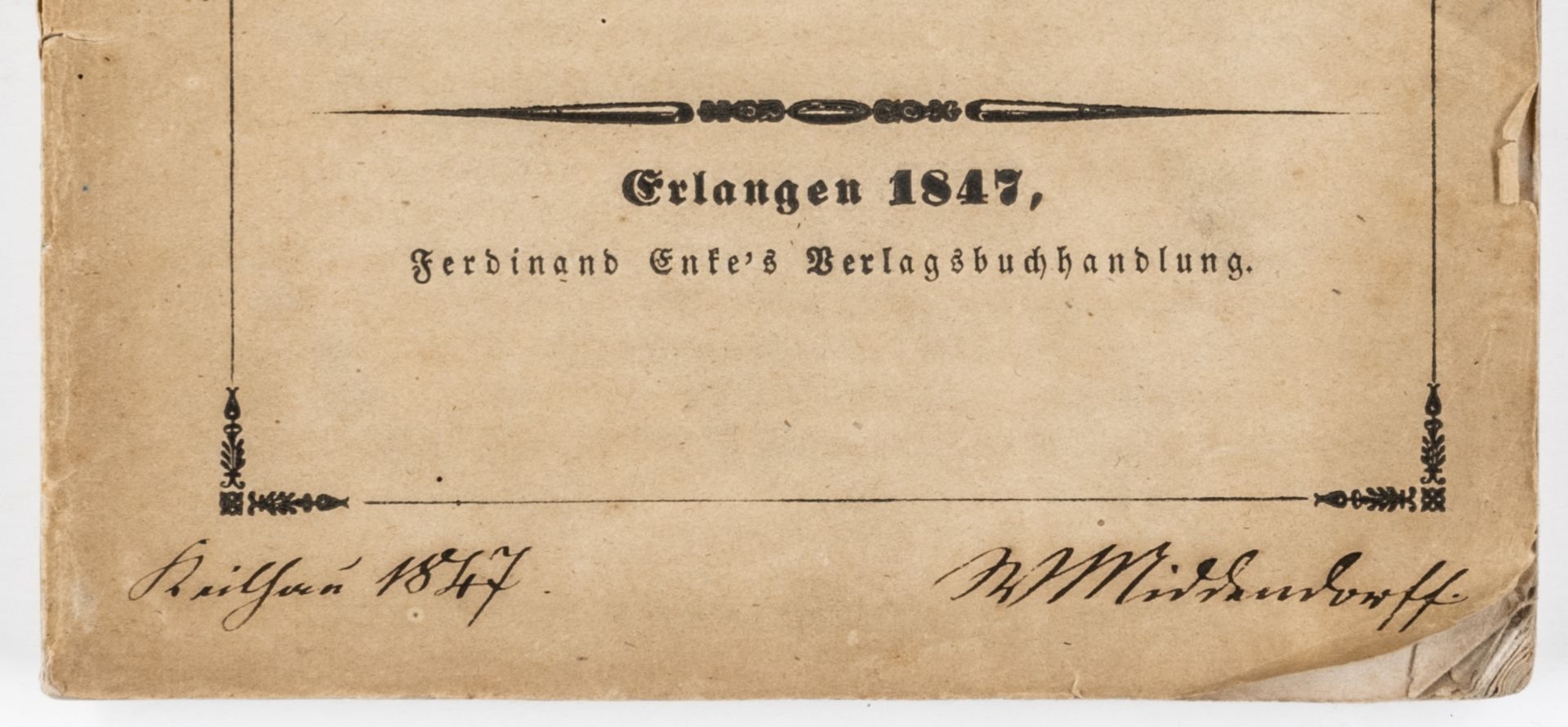 Fröbel, Wilhelm - Middendorff, - Bild 4 aus 4
