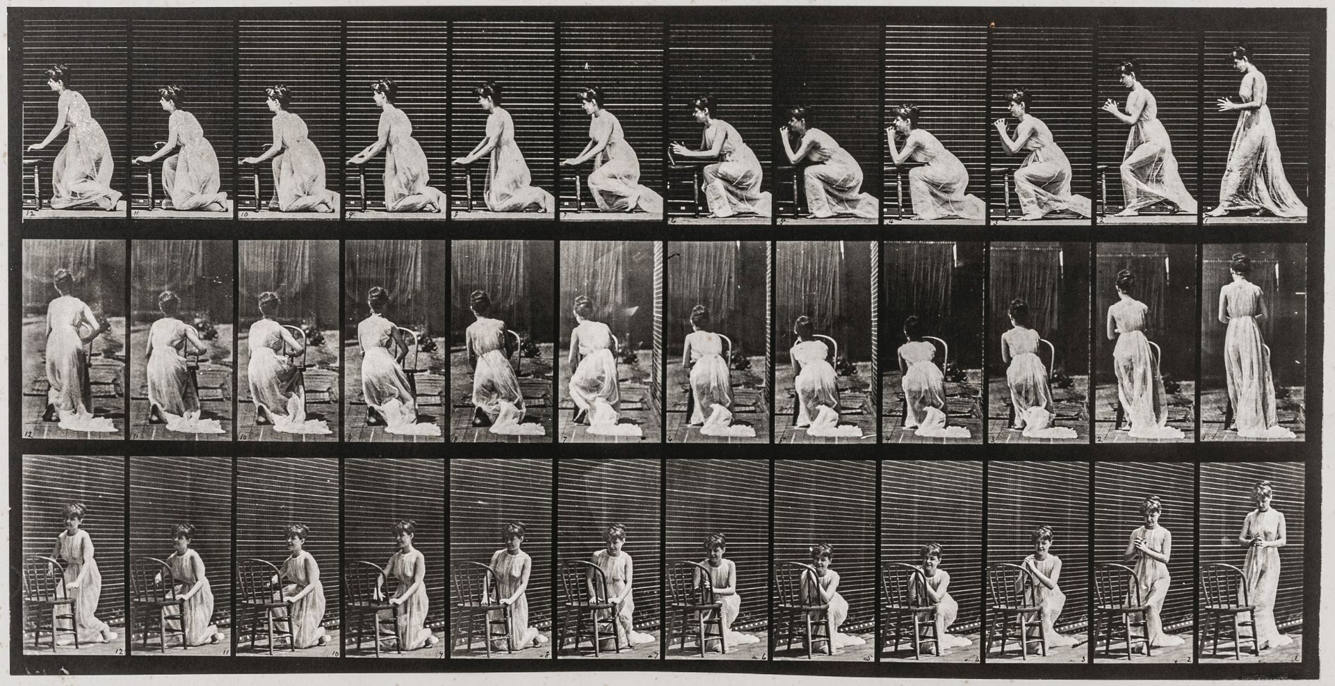 Muybridge, Eadweard. Semi-nude woman - Bild 2 aus 2