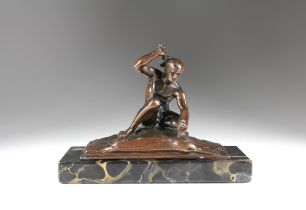 Bronze-Skulptur eines Hauers