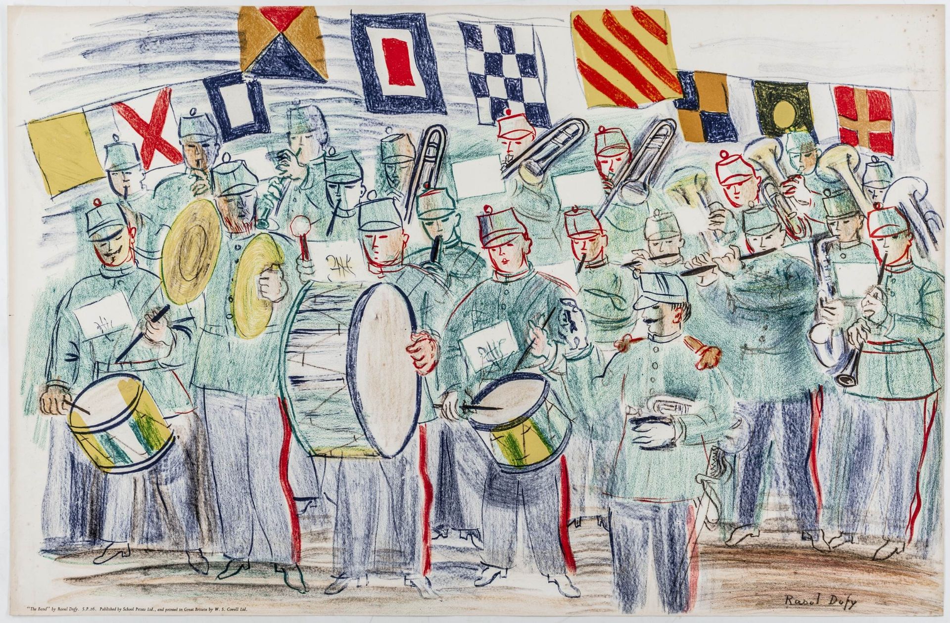 Dufy, Raoul. The Band. - Image 2 of 2