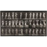 Muybridge, Eadweard. Semi-nude woman