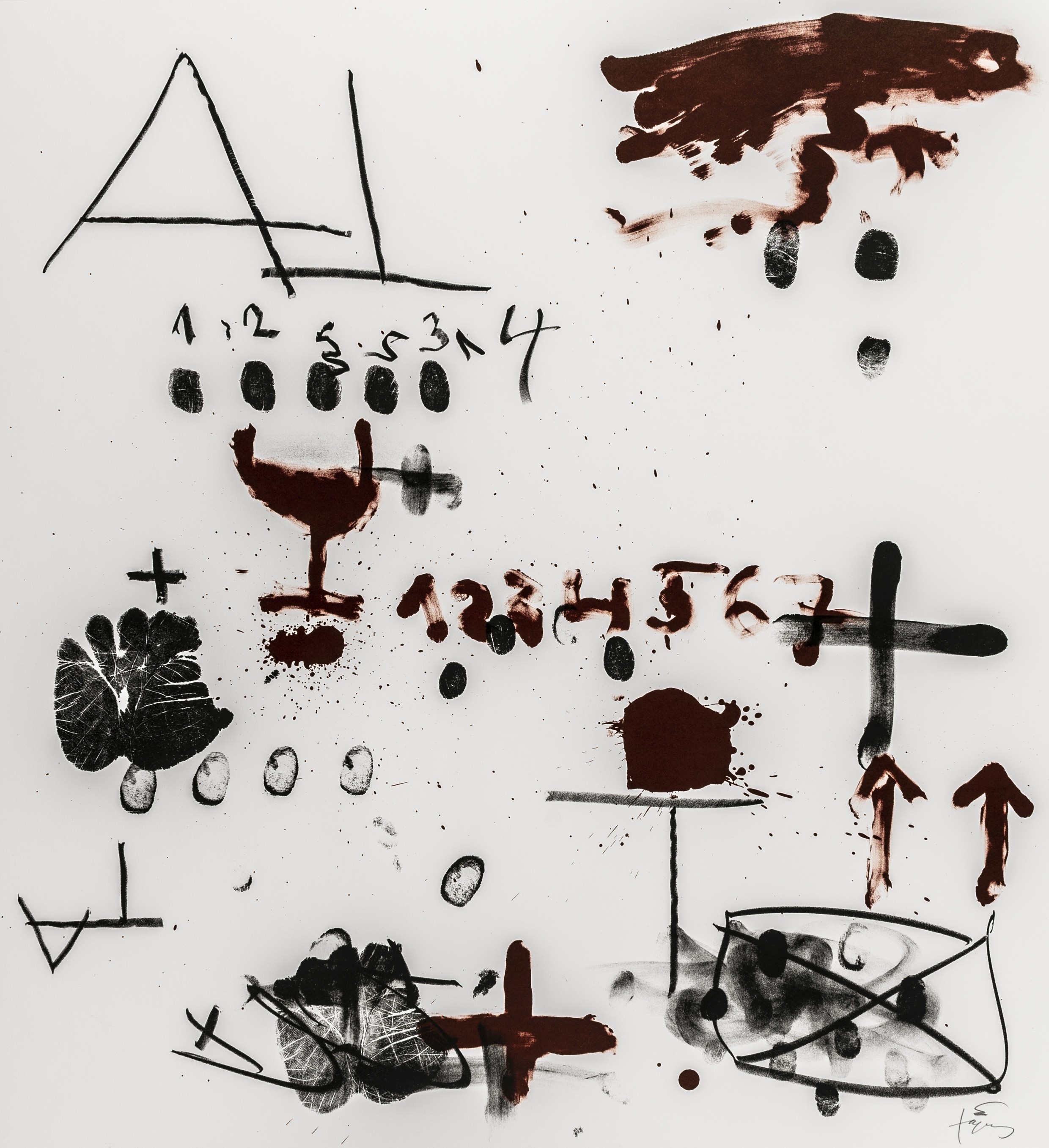 Tàpies, Antoni. Ohne Titel.