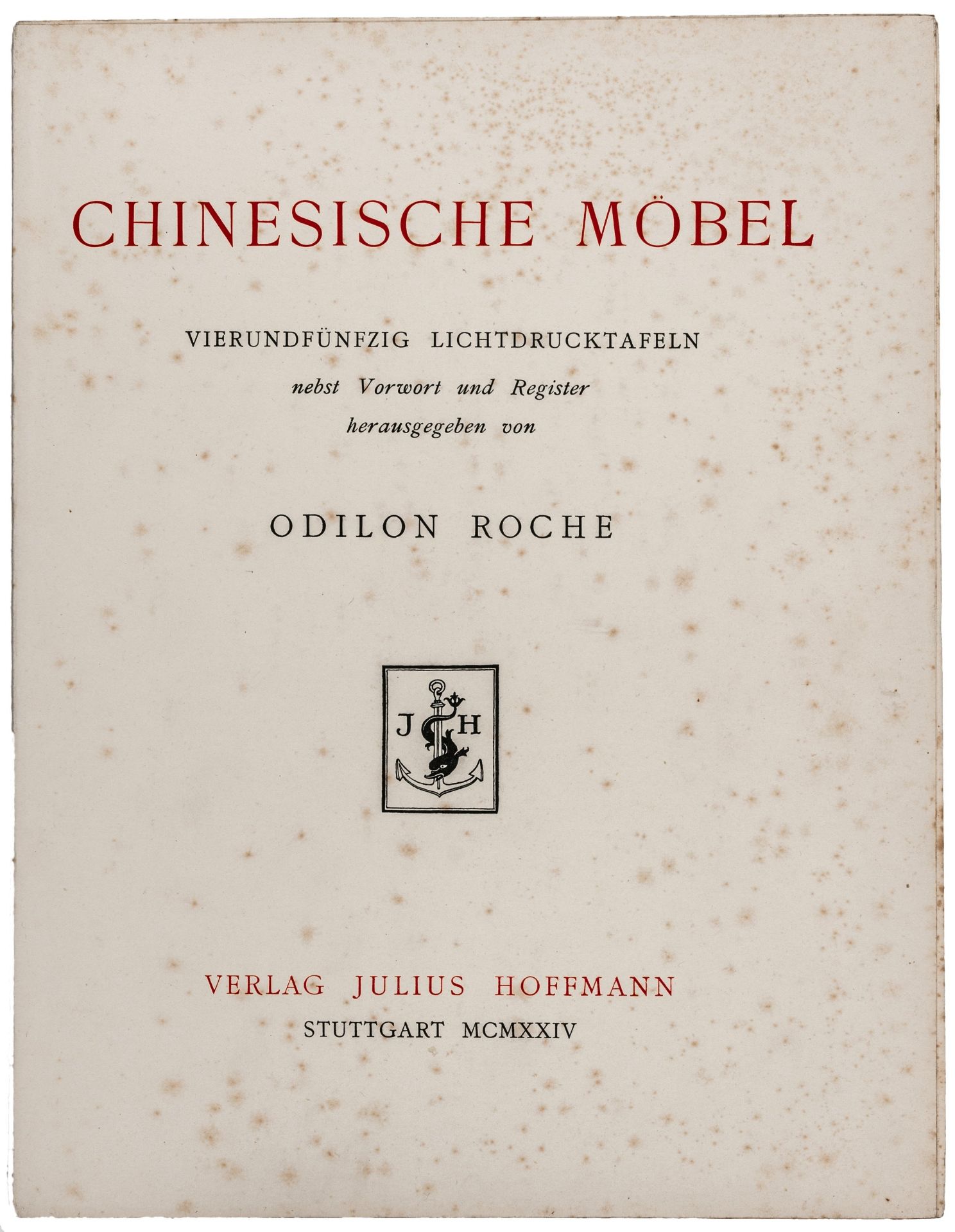 Asien - China - Roche, Odilon. - Bild 2 aus 3