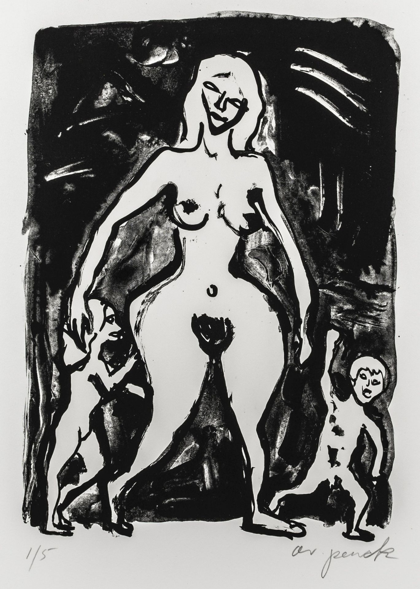 Penck, A. R. Folge von 5 Lithographien - Image 3 of 10