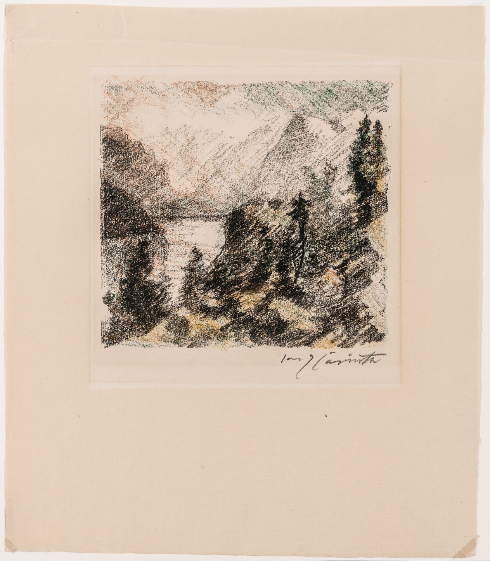 Corinth, Lovis. Bergsee. - Image 2 of 2