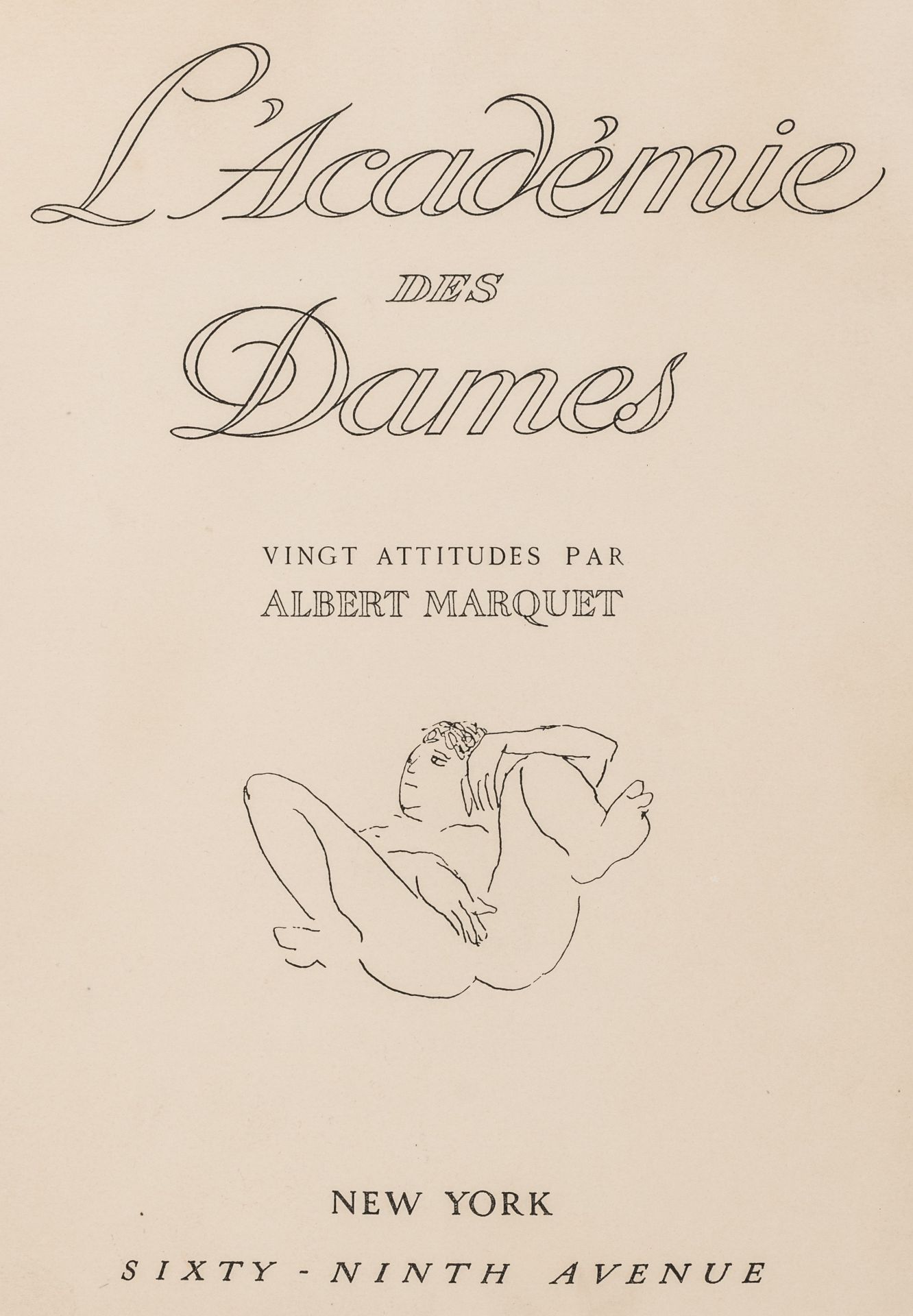 Marquet, Albert. L'Académie des Dames. - Image 2 of 3