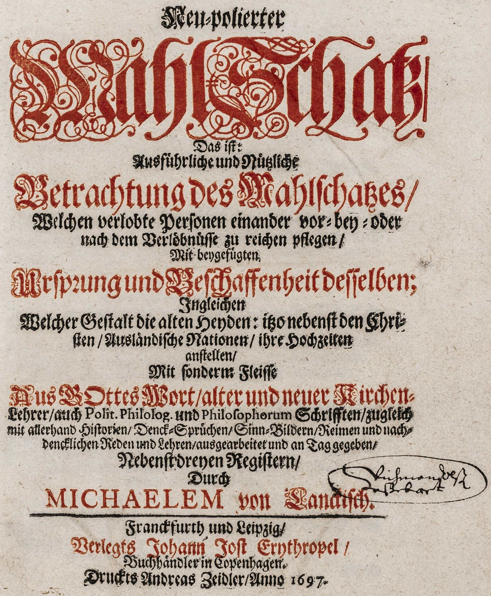 Barockliteratur - Lanckisch, Michael - Bild 2 aus 2