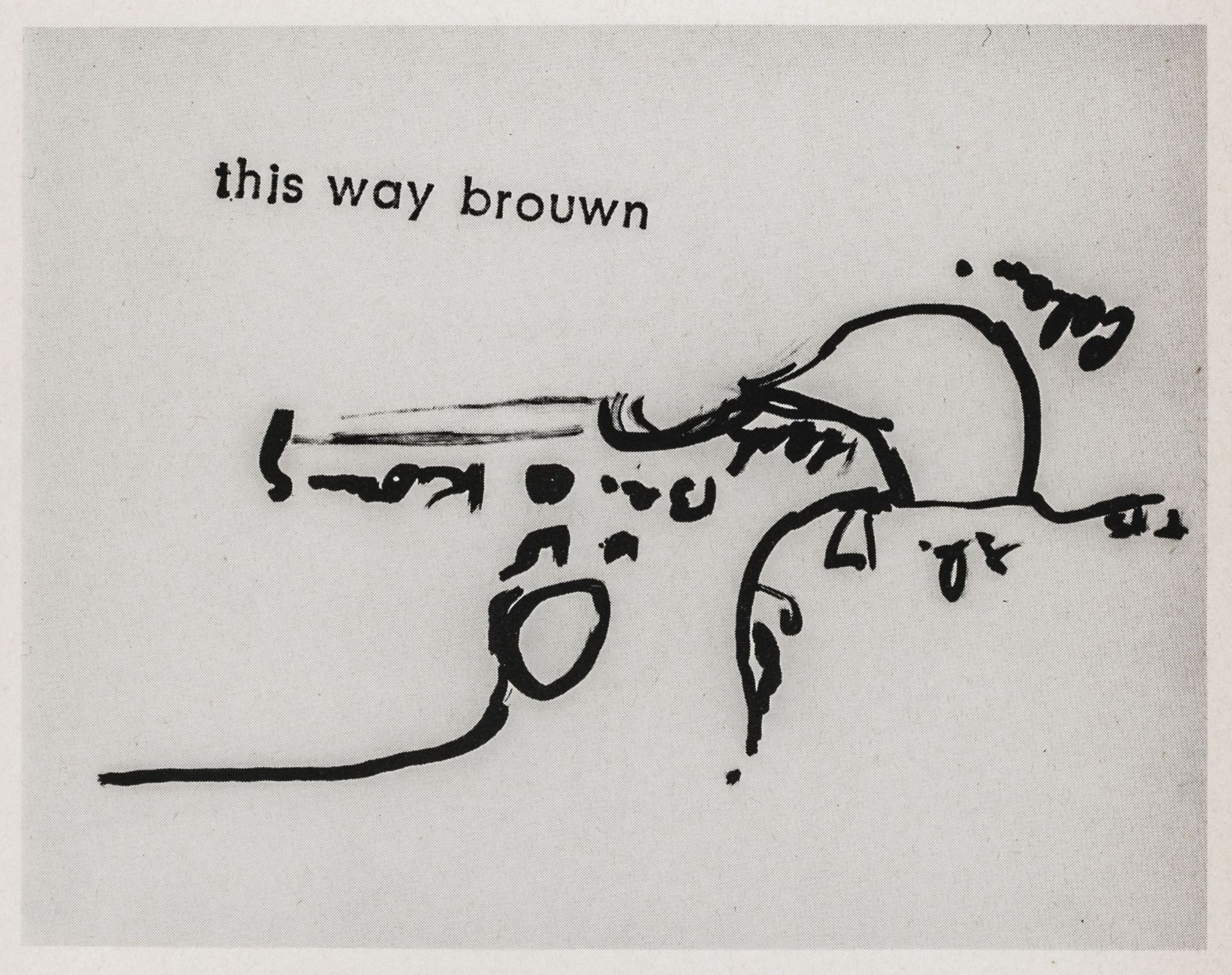 Fluxus - Brouwn, Stanley. This way - Bild 3 aus 3