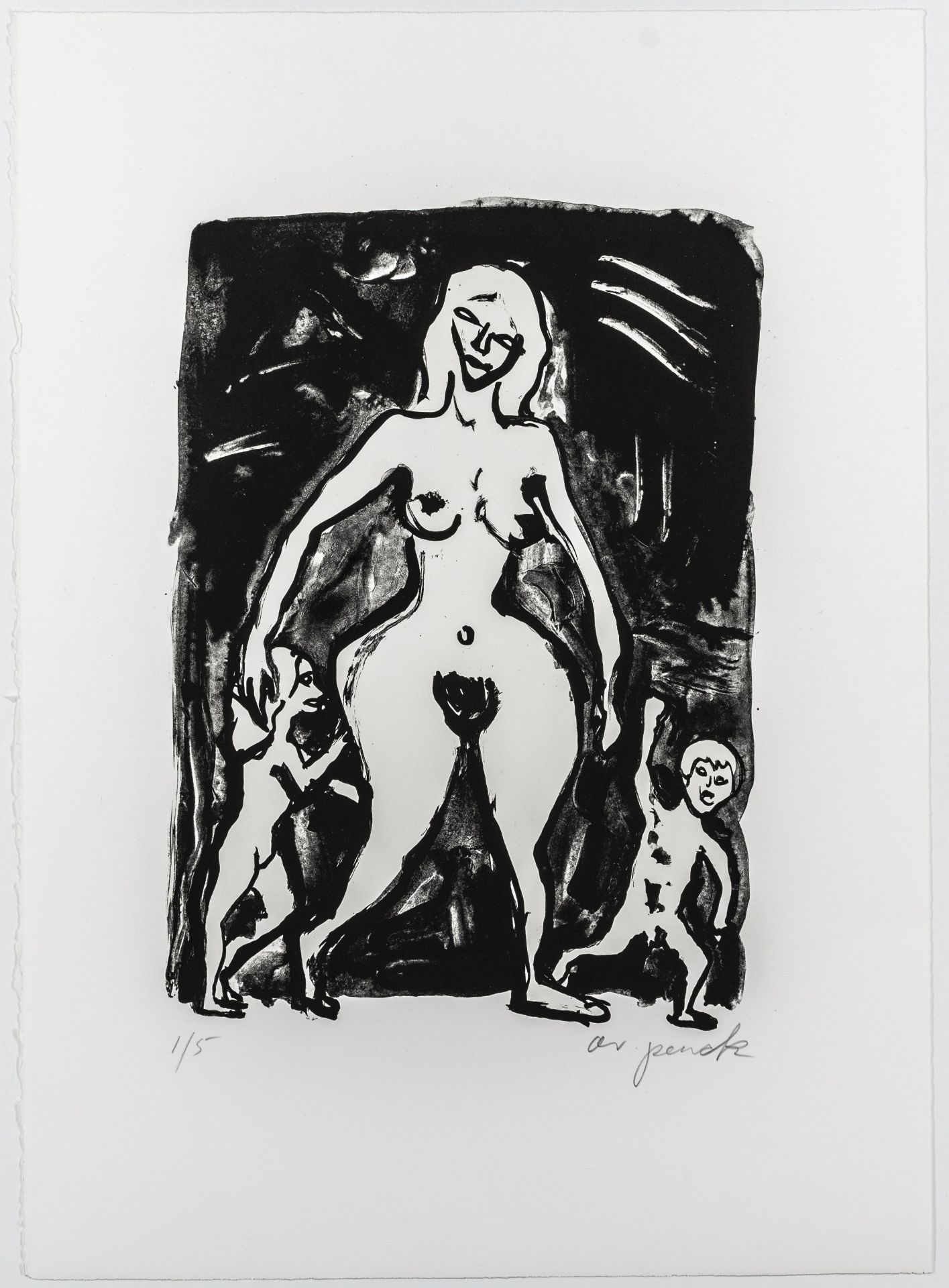 Penck, A. R. Folge von 5 Lithographien - Image 8 of 10