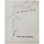 Fluxus - - Brouwn, Stanley. This way