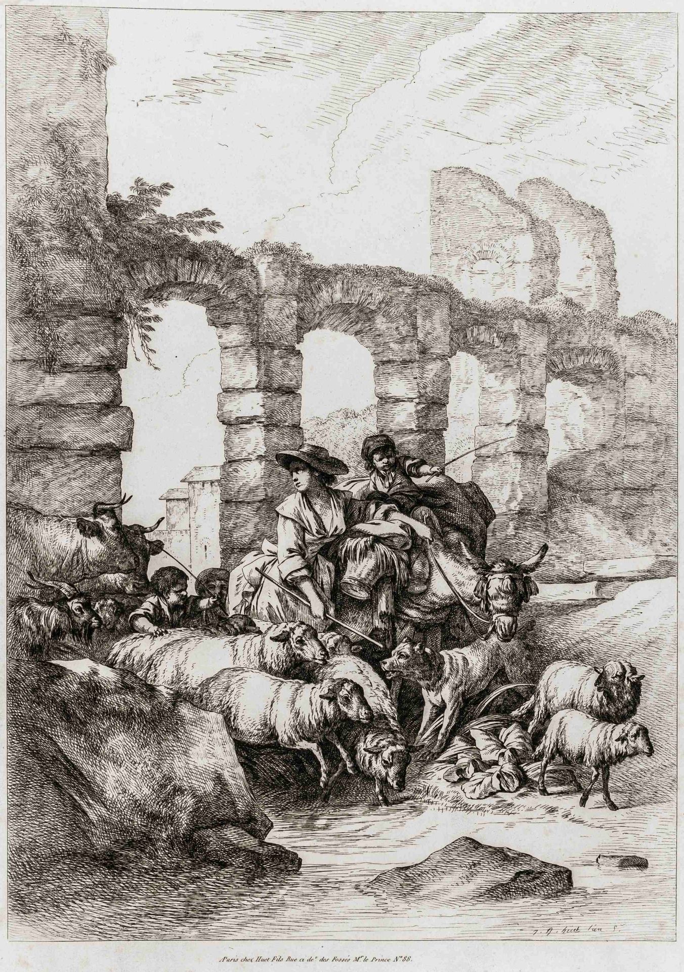 Huet, Jean Baptiste. Oeuvres de J. B. - Bild 2 aus 6