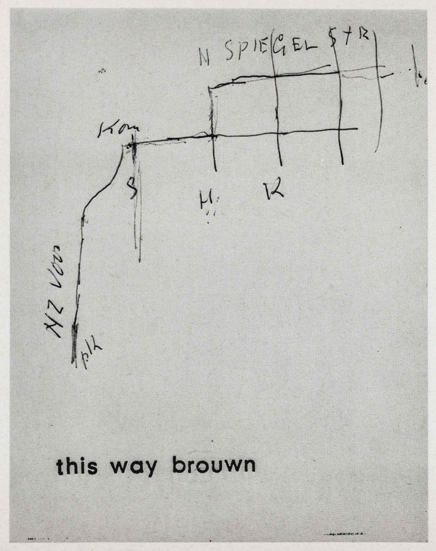 Fluxus - Brouwn, Stanley. This way - Bild 2 aus 3