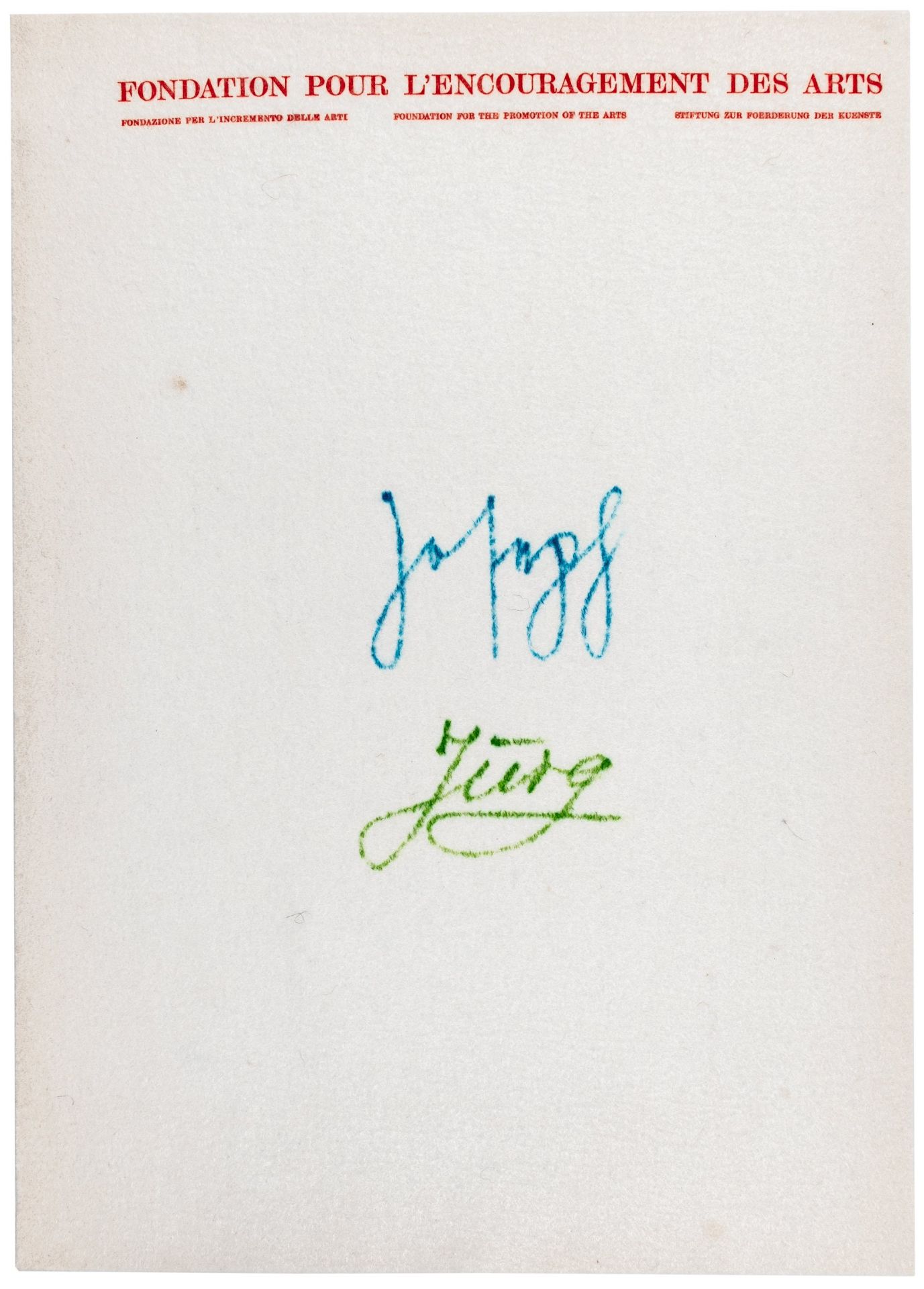 Beuys, Joseph. Filzbriefe. 5 Bögen - Bild 3 aus 4