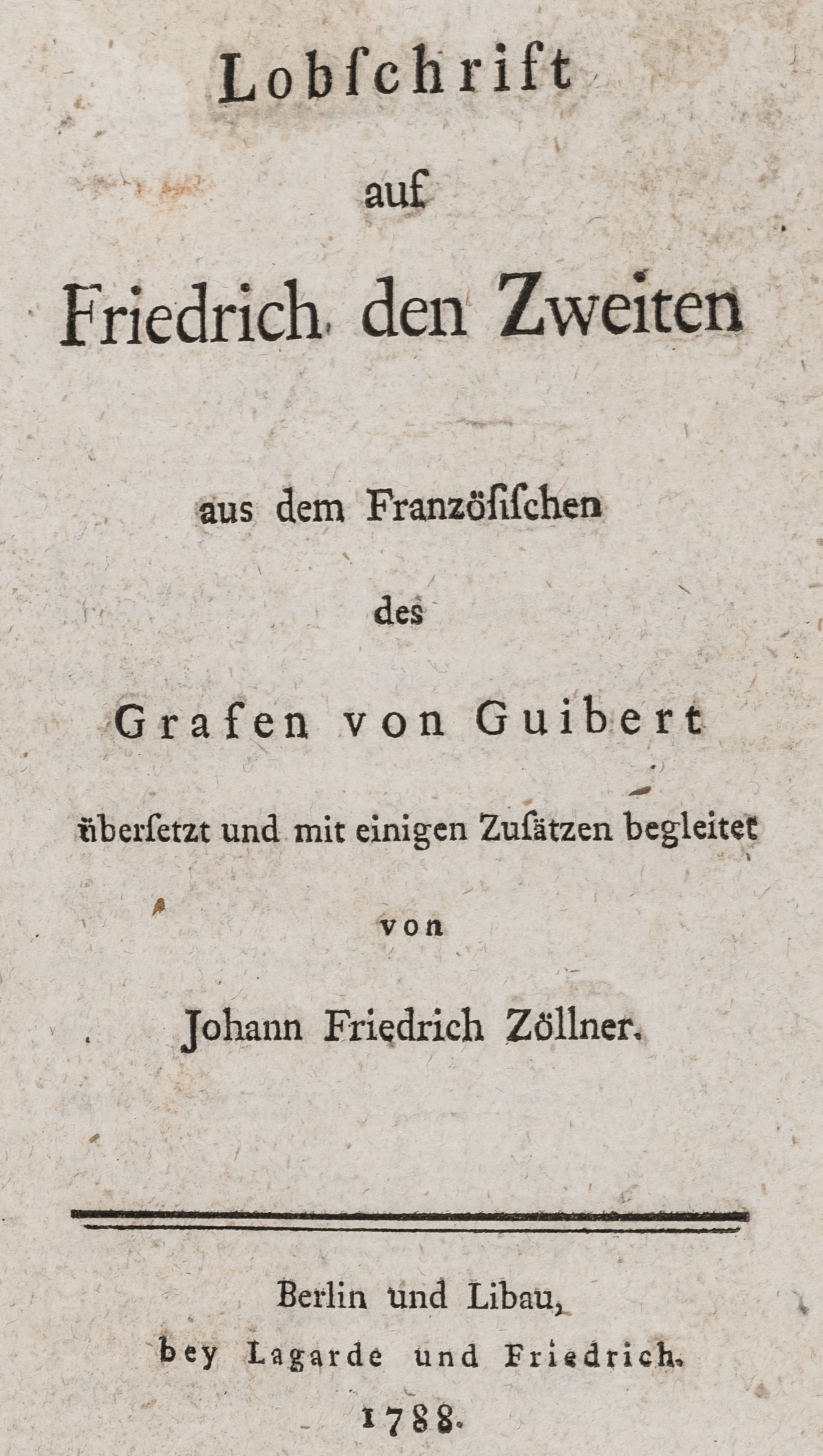 Friedrich II. von Preußen - - Guibert,