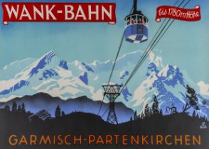 Plakate - - Henel, Edwin. Wank-Bahn,