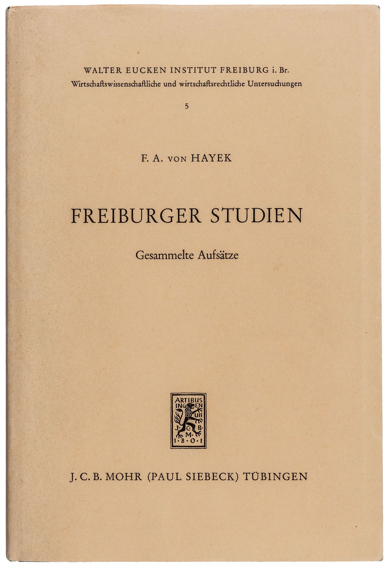 Wirtschaftswissenschaft - Hayek, - Bild 2 aus 2