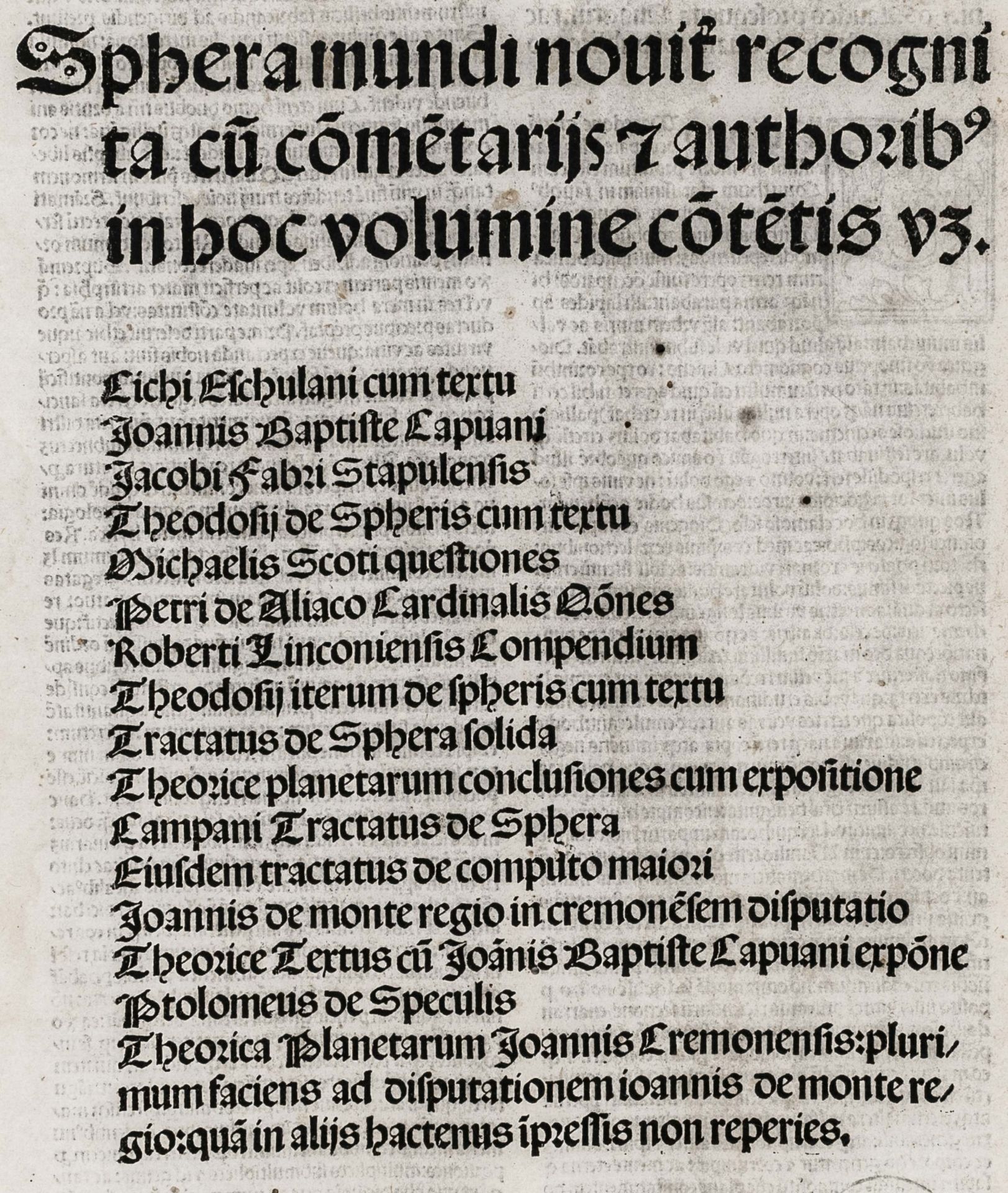 Astronomie - Sacrobosco, Johannes - Bild 2 aus 3