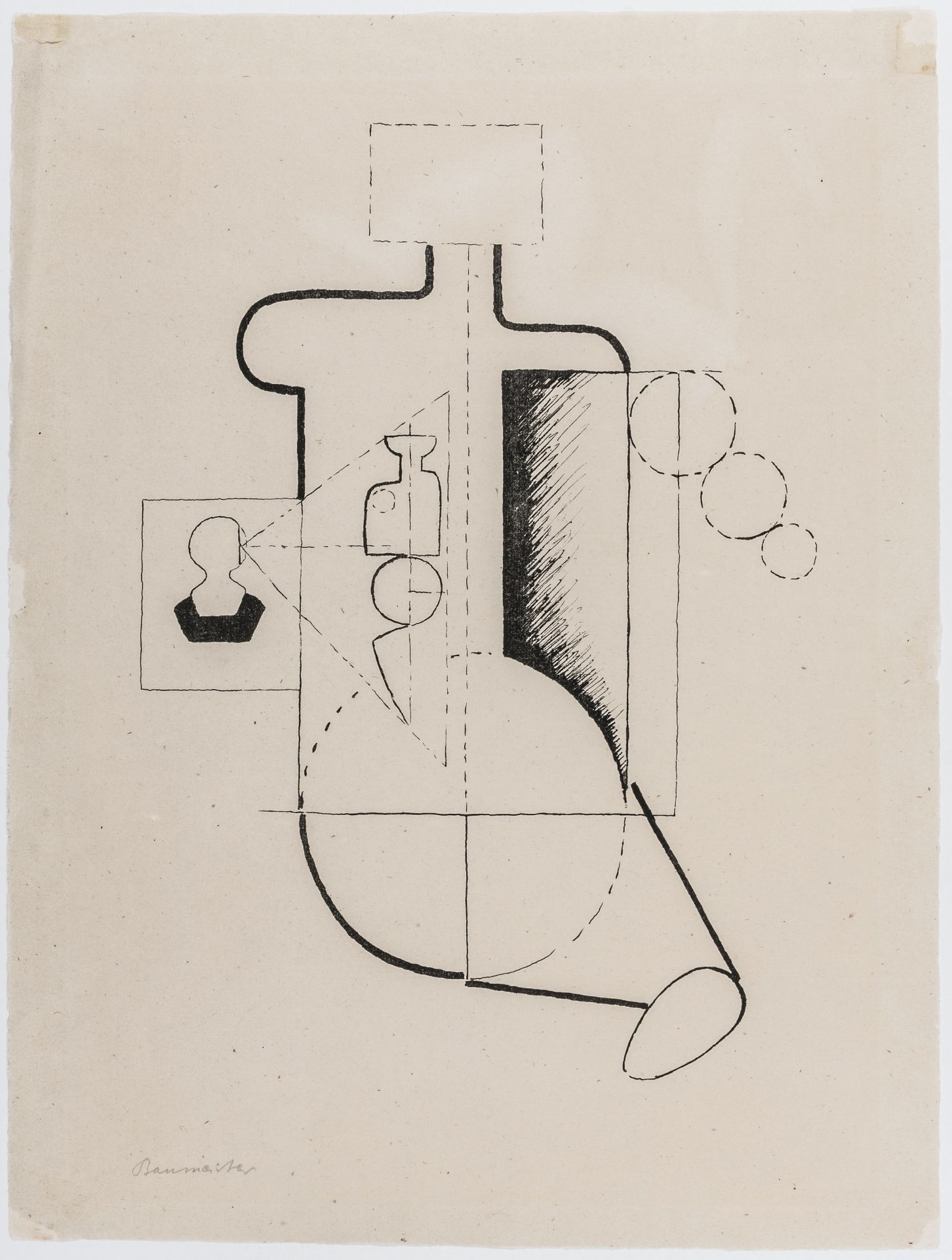 Baumeister, Willi. Sitzende Figur - Image 2 of 3