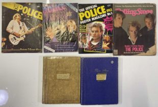 STING / THE POLICE - ORIGINAL C 1980S SCRAPBOOKS INC FAN CLUB MAGAZINES.