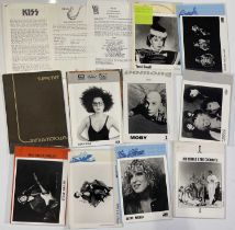 US ARTISTS - PRESS PACKS TO INC CSN&Y, BRUCE SPRINGSTEEN, KISS.