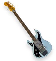 THE SARSTEDT COLLECTION - RARE 1960S WEM RAPIER BASS GUITAR 'ICE BLUE' LEFT-HANDED- SERIAL: 11822
