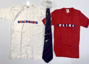 ELTON JOHN - ORIGINAL 'GOALDIGGERS SONG' PROMOTIONAL ITEMS.