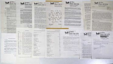 THE BEATLES FAN CLUB AREA SECRETARY NEWSLETTERS/LETTERS - STAFFS & YORKSHIRE