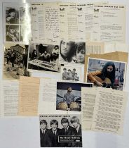 THE BEATLES UK & US FAN CLUB ITEMS.