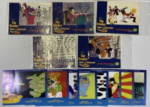 THE BEATLES - FIVE ORIGINAL 1968 YELLOW SUBMARINE LOBBY CARDS.