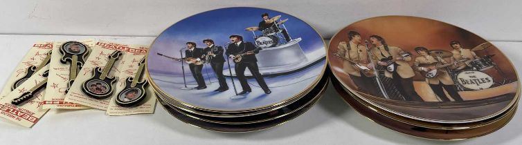 THE BEATLES - PLATE COLLECTIONS AND BROOCHES.