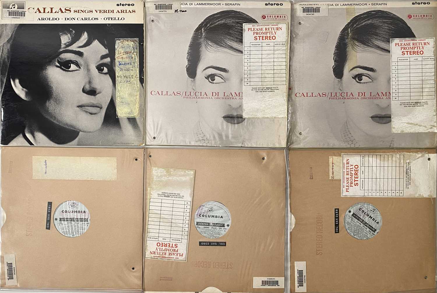 MARIA CALLAS / SCHWARZKOPF - COLUMBIA STEREO ORIGINAL STEREO RECORDING LPs