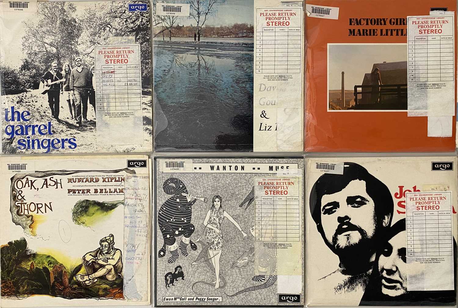 ARGO RECORDS - FOLK LP COLLECTABLES