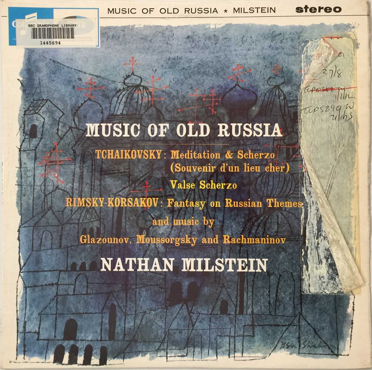 NATHAN MILSTEIN - MUSIC OF OLD RUSSIA LP (ORIGINAL UK STEREO RECORDING - COLUMBIA SAX 2563) - Image 2 of 5