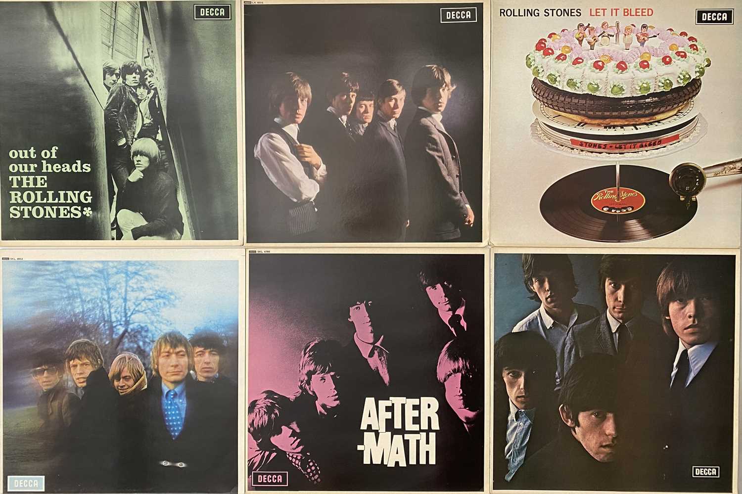 THE ROLLING STONES - THE FIRST 8 STUDIO ALBUMS (DECCA - ROLL 1) - Image 3 of 5