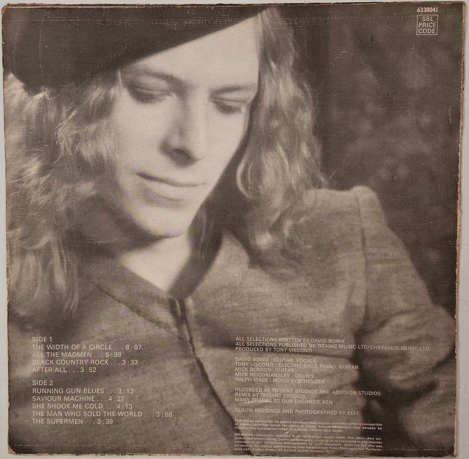 DAVID BOWIE - THE MAN WHO SOLD THE WORLD LP (ORIGINAL UK DRESS SLEEVE COPY 'TONNY' - MERCURY 6338 04 - Image 3 of 5