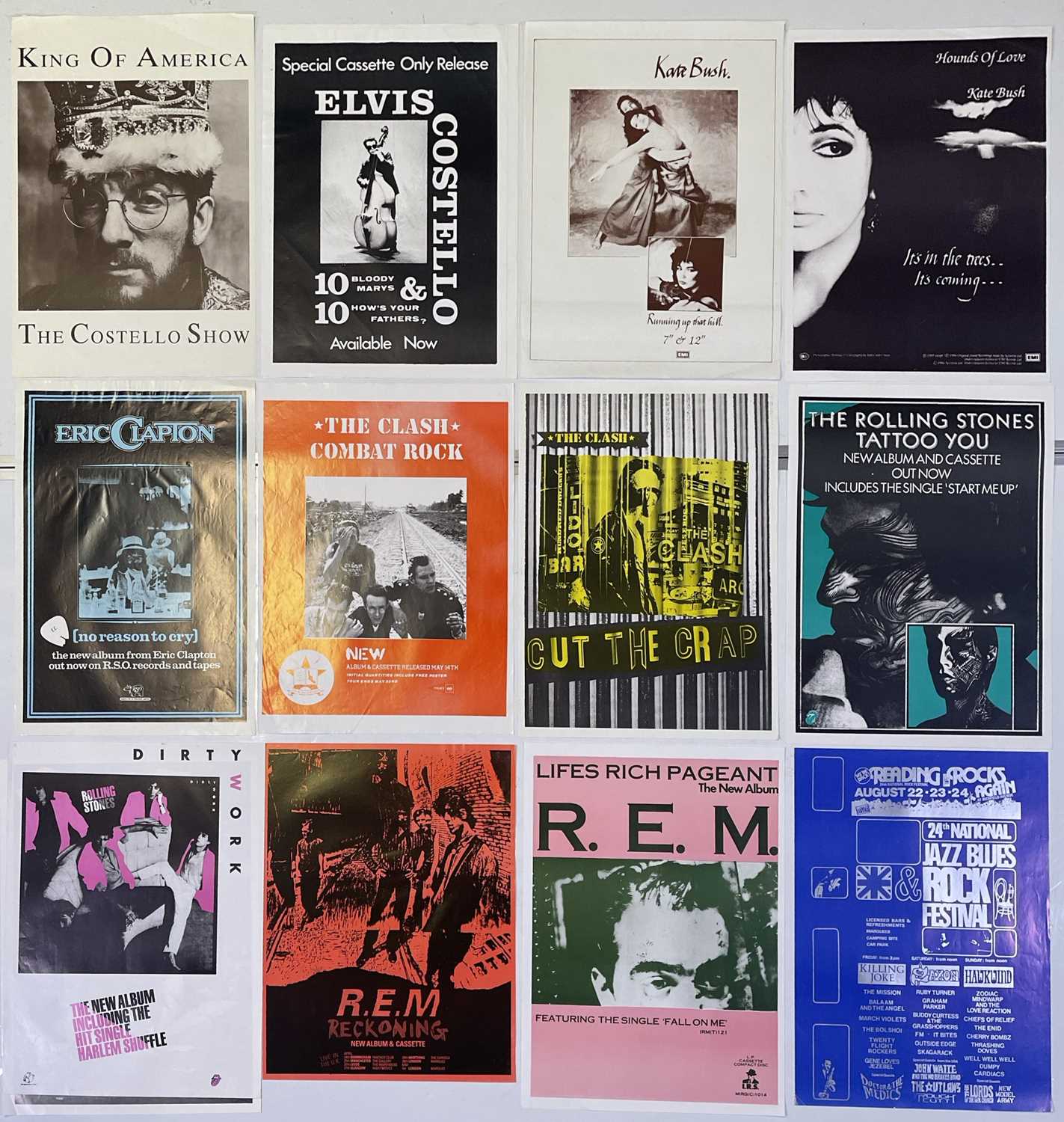 ROCK / POP / PUNK - 1980S/90S POSTER REPRODUCTIONS.