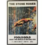 THE STONE ROSES - ORIGINAL 'FOOLS GOLD' POSTER.