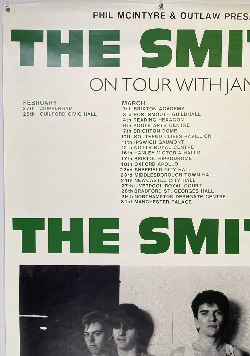 THE SMITHS ON TOUR WITH JAMES BILLBOARD POSTER - Image 3 of 5