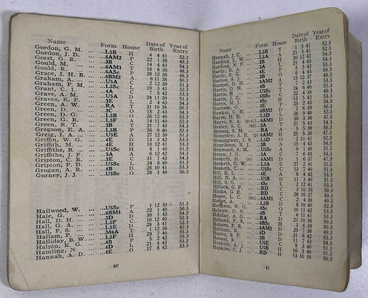 THE BEATLES - A 1954 LIVERPOOL INSTITUTE GREEN BOOK - PAUL MCCARTNEY / GEORGE HARRISON / LENNON / AS - Image 3 of 5