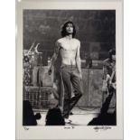 JOHN ROWLANDS - PHOTOGRAPHER SIGNED LIMITED EDITION PRINT - MICK JAGGER, 1975.