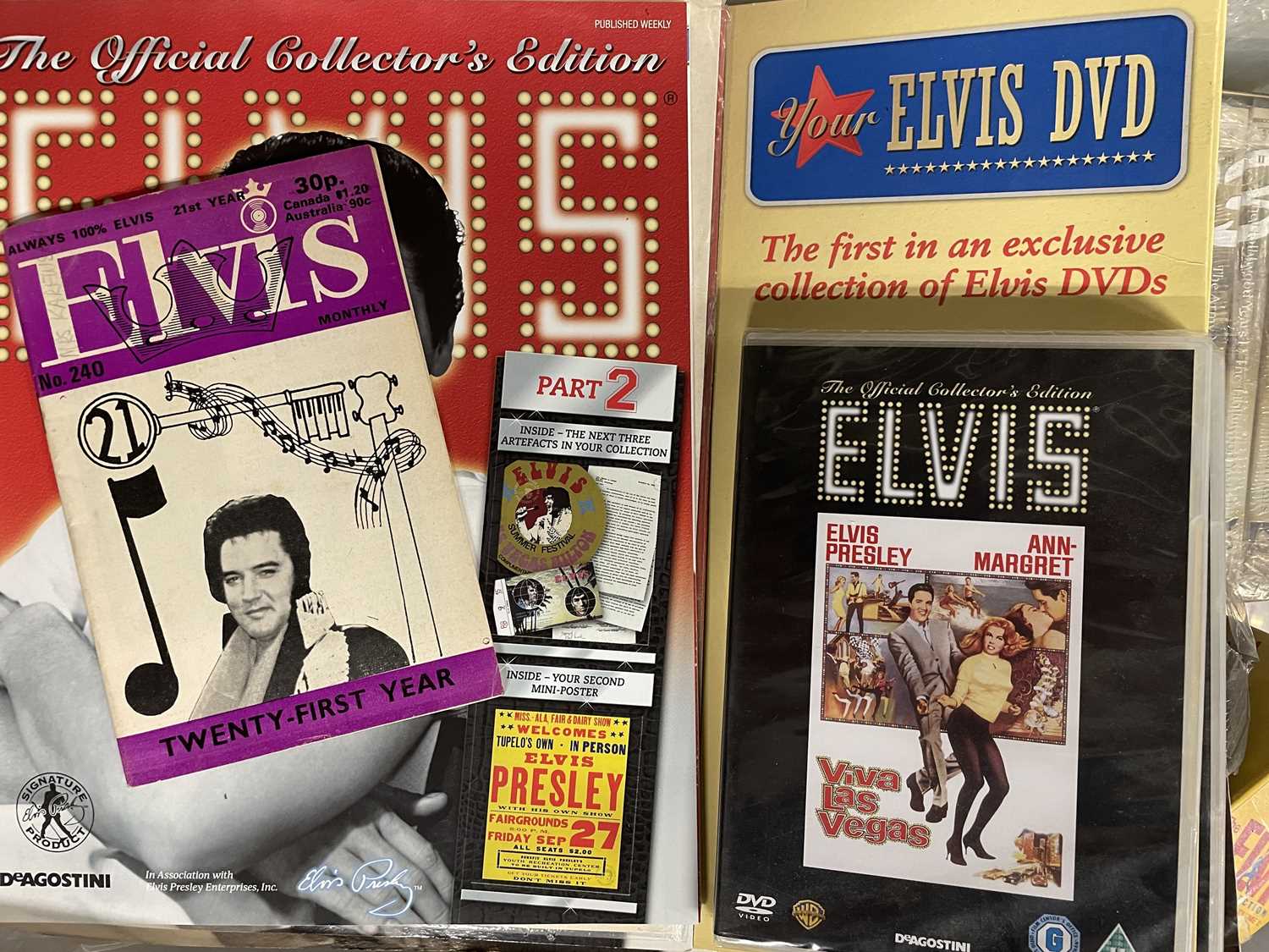 EXTENSIVE COLLECTION OF ELVIS DVDS. - Image 10 of 11