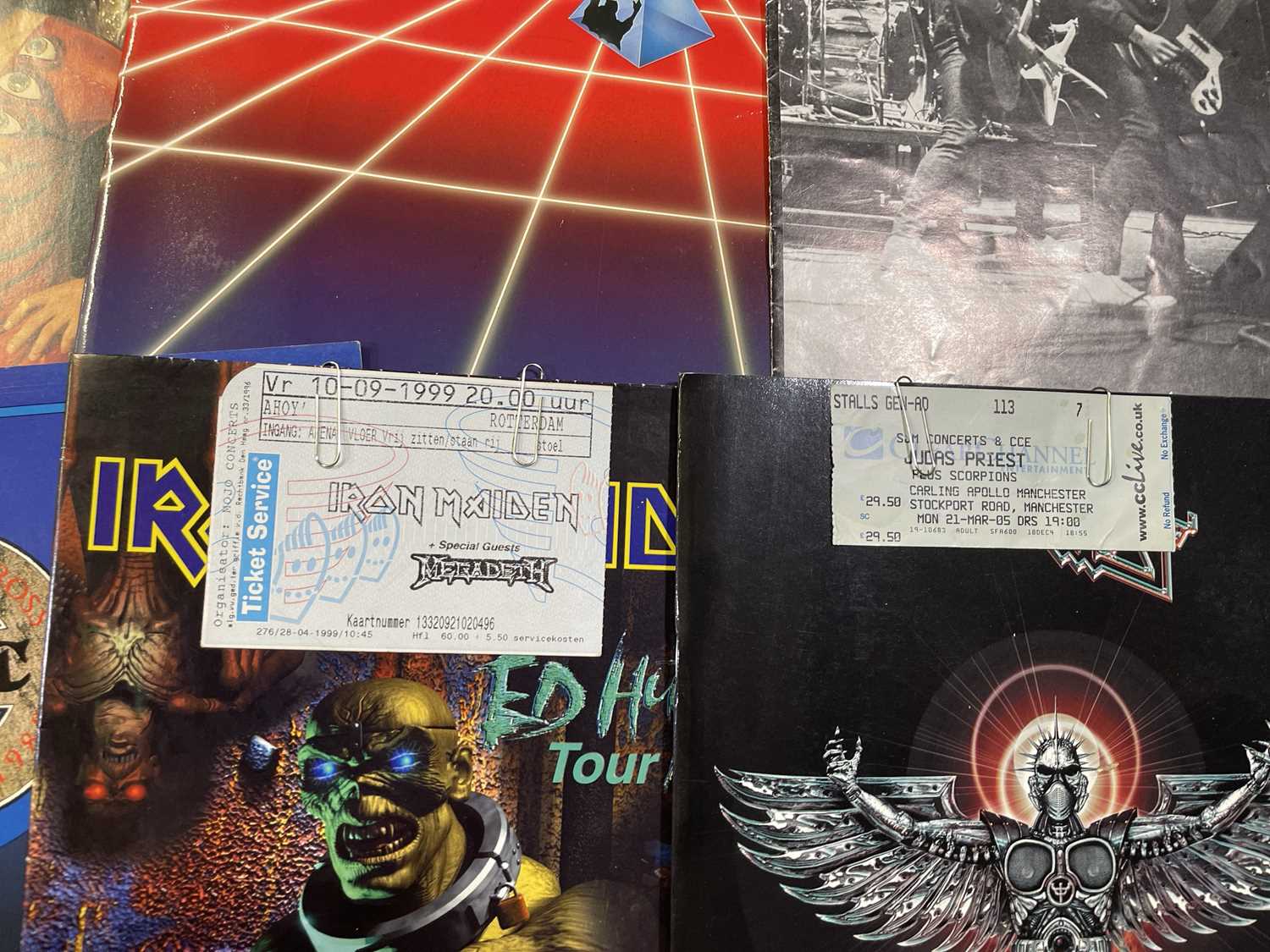 METAL / HARD ROCK CONCERT PROGRAMMES AND TICKET ARCHIVE - 1980S-00S. - Image 4 of 7