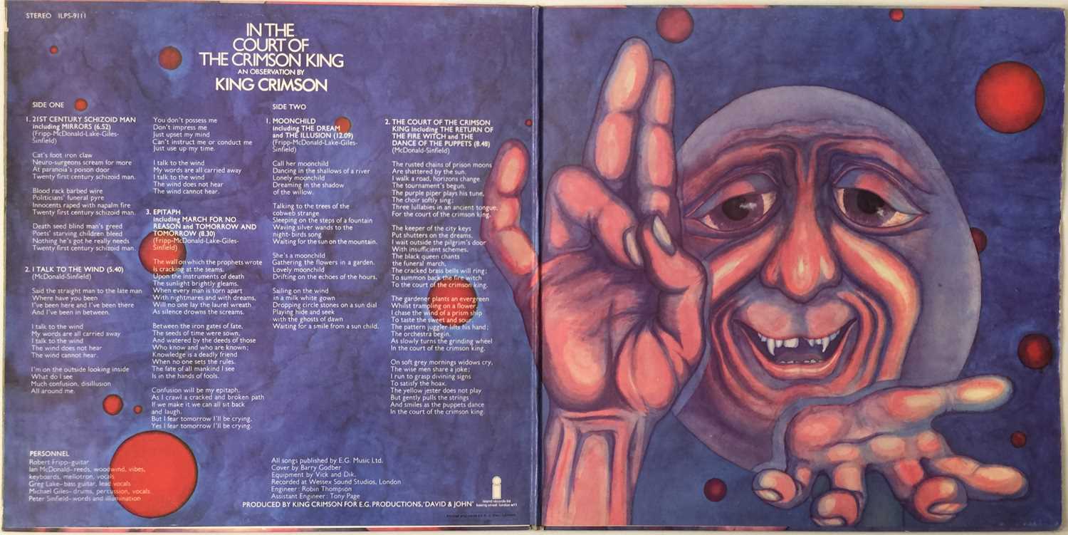 KING CRIMSON - IN THE COURT OF THE CRIMSON KING LP (ORIGINAL ISLAND - ILPS-9111 A2/B4) - Image 6 of 6