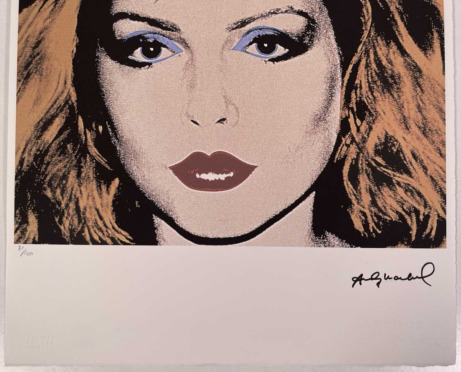 DEBBIE HARRY / BLONDIE - ORIGINAL ANDY WARHOL GEORGES ISRAEL LIMITED EDITION PRINT. - Image 2 of 4