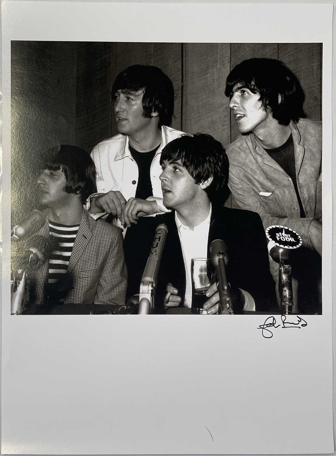 THE BEATLES - PHOTOGRAPHER SIGNED PRINT.