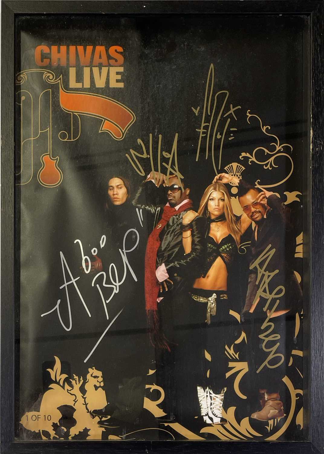 THE BLACK EYED PEAS - SIGNED POSTER.