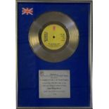 SOUL HISTORY - MCFADDEN & WHITEHEAD AIN'T NO STOPPIN' US NOW' - OFFICIAL BPI SILVER DISC AWARD.